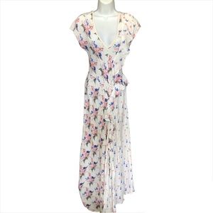 Floral Ruffle maxi dress by White Closet in size Medium
